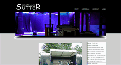 Desktop Screenshot of gasthaus-sutter.de